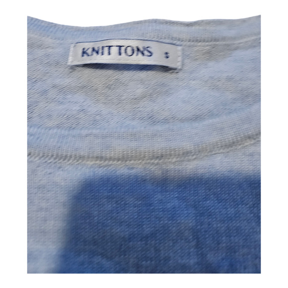 Knittons Small Light Blue Long Sleeve Pullover Shirt - Picture 2 of 6